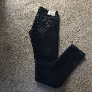 Dark wash True Religion Skinny Jeans